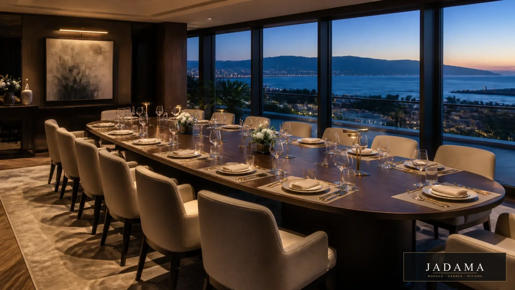 Board dinner setup
