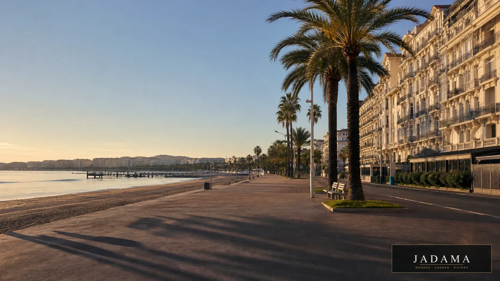 Cannes croisette sunrise