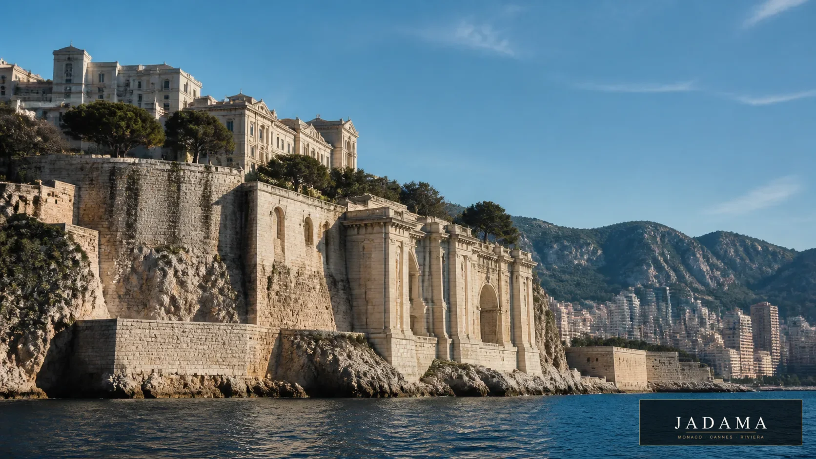 Monaco oceanographic cliff